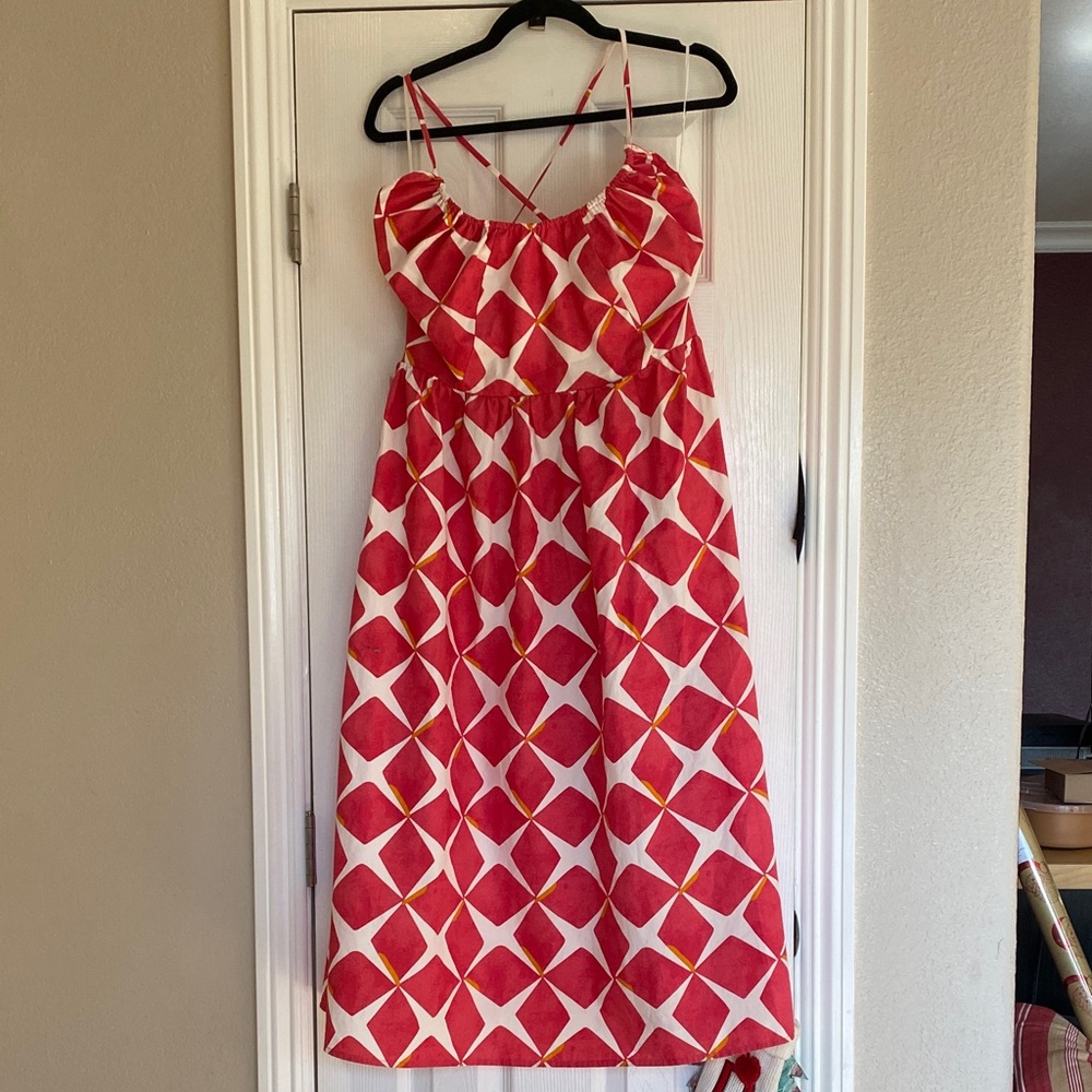 Poplin Halter MIDI Dress